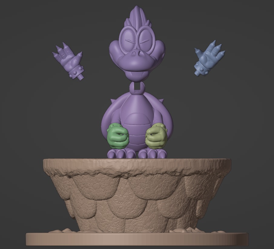 Iggy from Super Mario World 3D print model_2