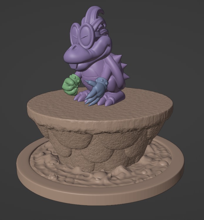 Iggy from Super Mario World 3D print model_3