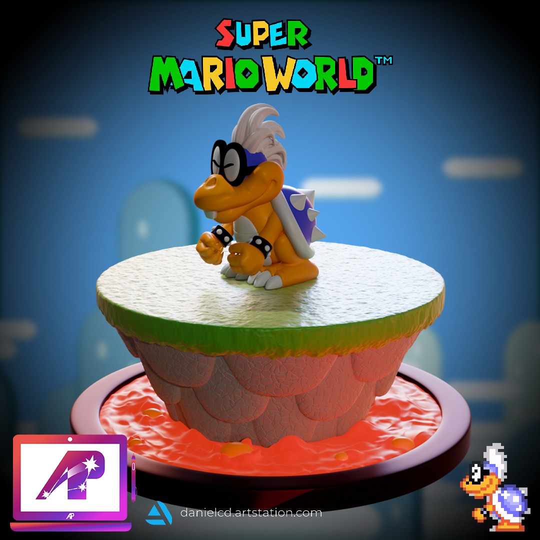 Iggy from Super Mario World 3D print model_1