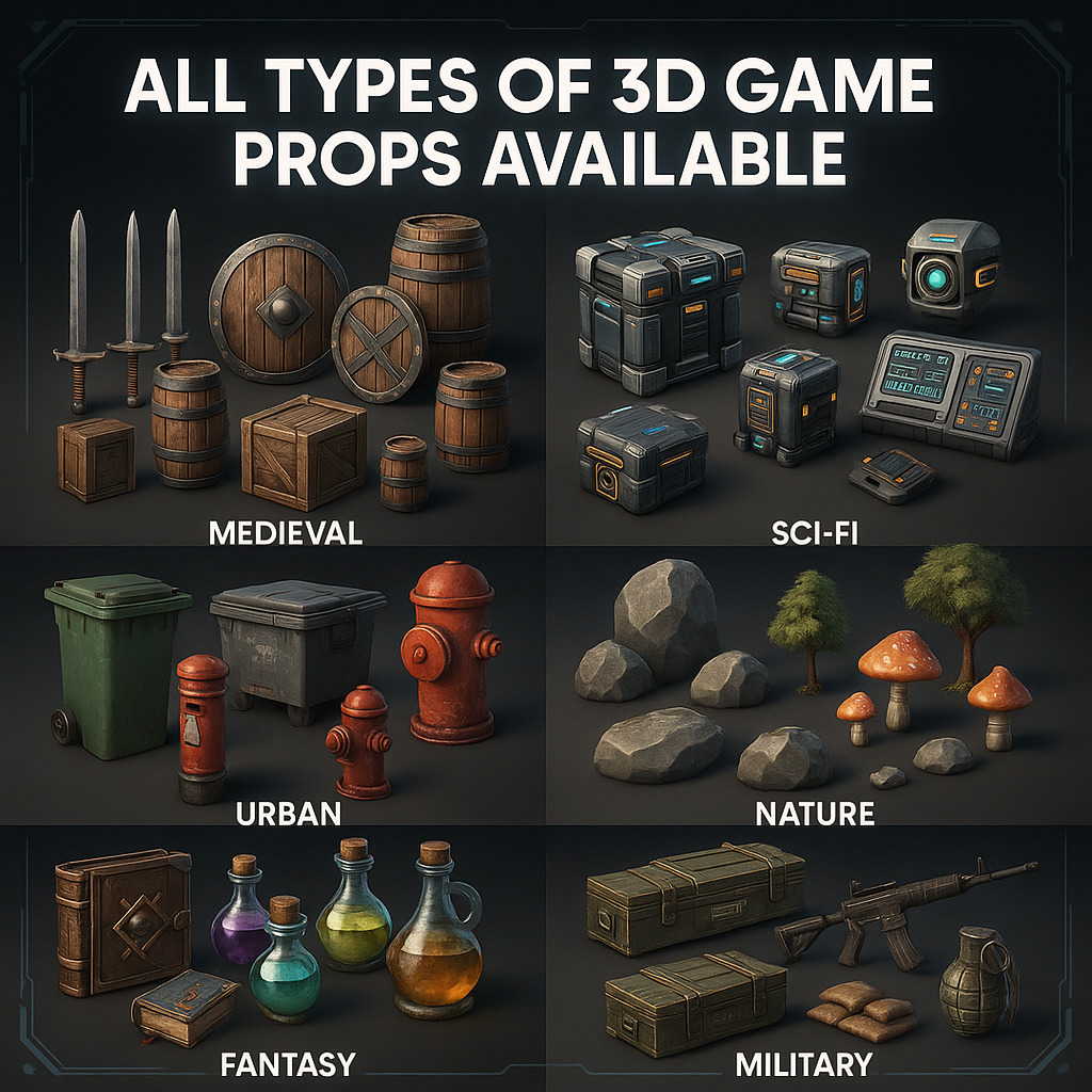 wooden treasure chest 3D model_18