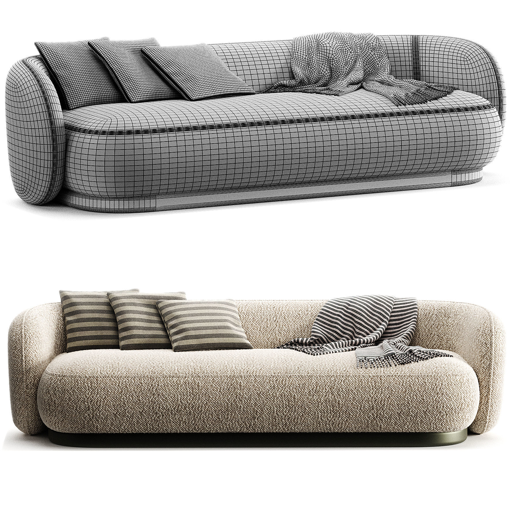 OMEGA Sofa S By Able 3D model_6