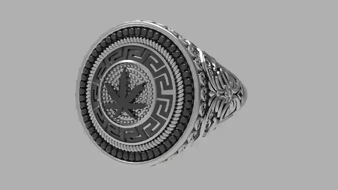  Leaf Signet Ring