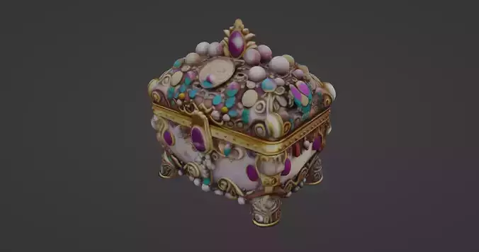 Ornate Fantasy Treasure Chest  