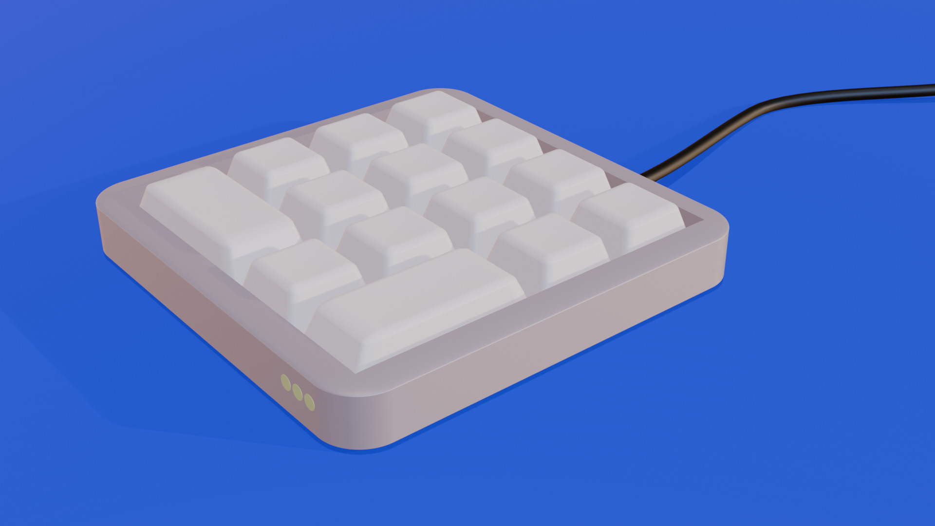 Keyboard Low-poly 3D model_1