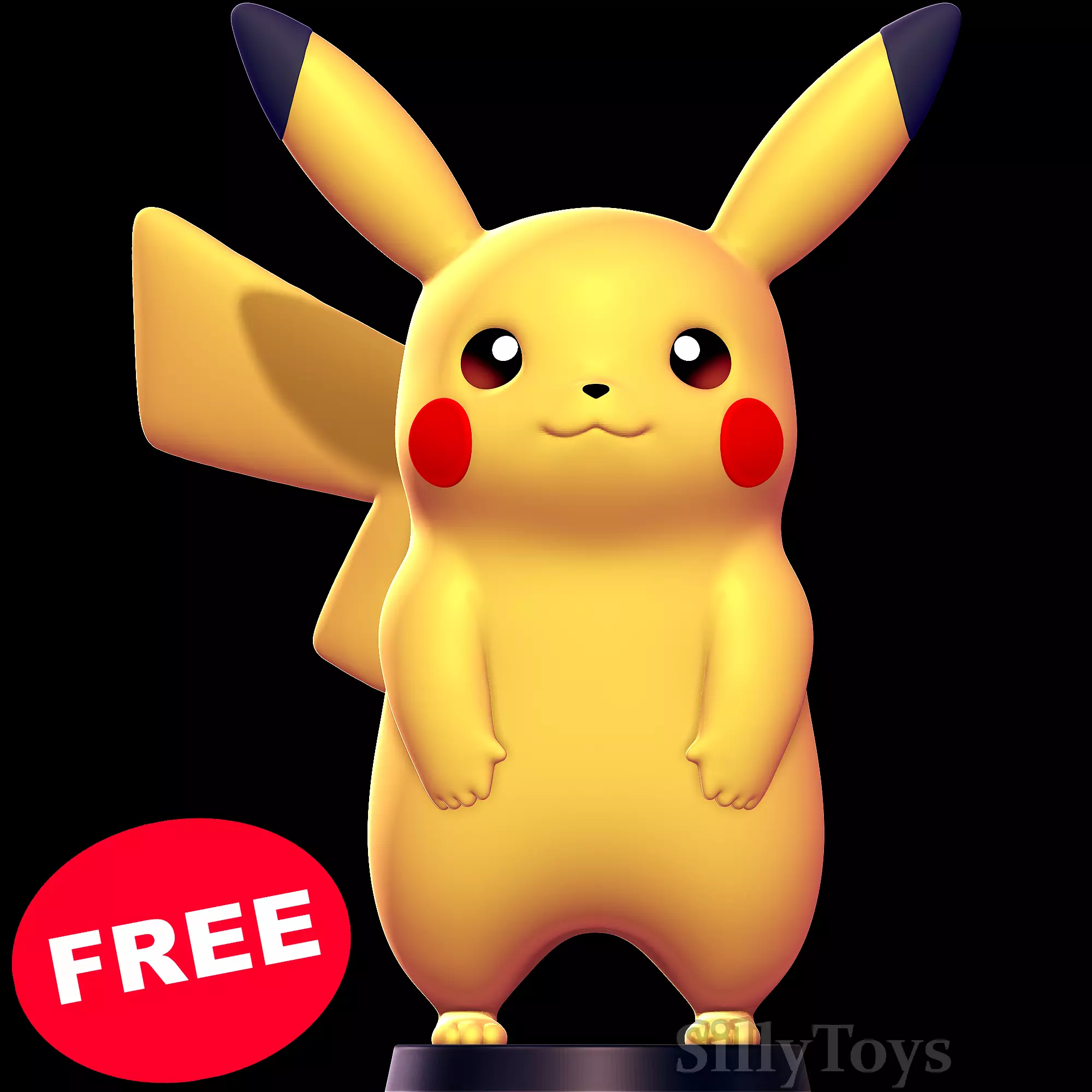 Pikachu - Pokemon Free 3D print model_0
