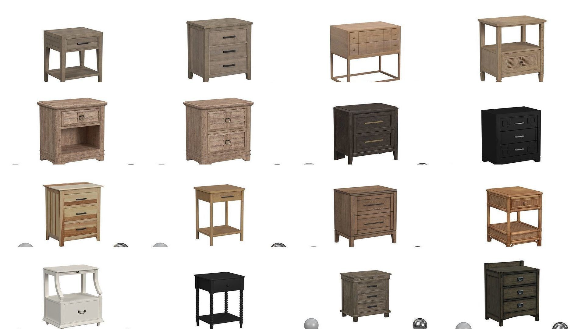 Ultimate Nightstand Collection - 56 Model - High and Low Poly _4