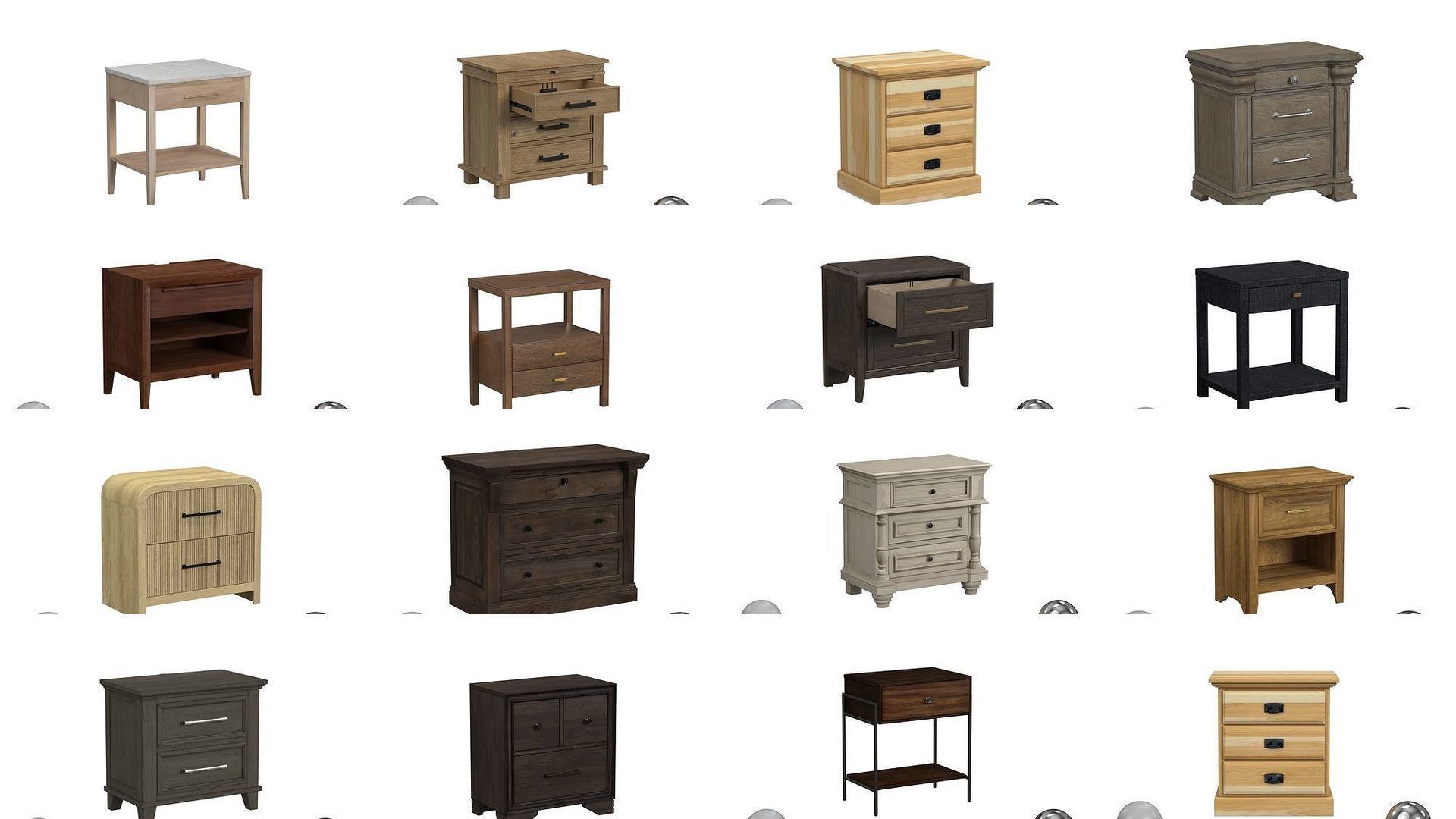 Ultimate Nightstand Collection - 56 Model - High and Low Poly _7