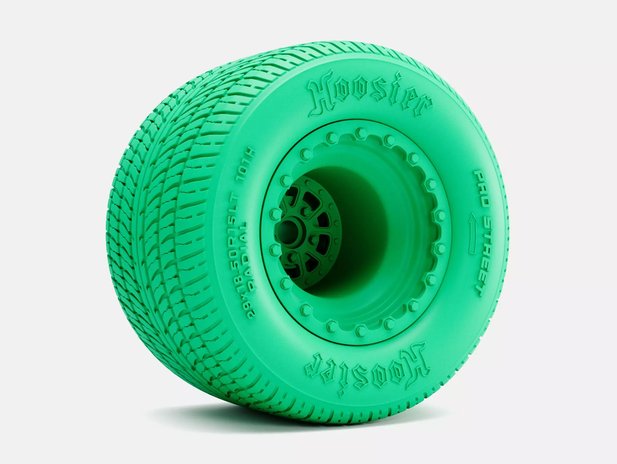 15x15 Sander 762 Wheel Hoosier Pro Street Tire 3D print model