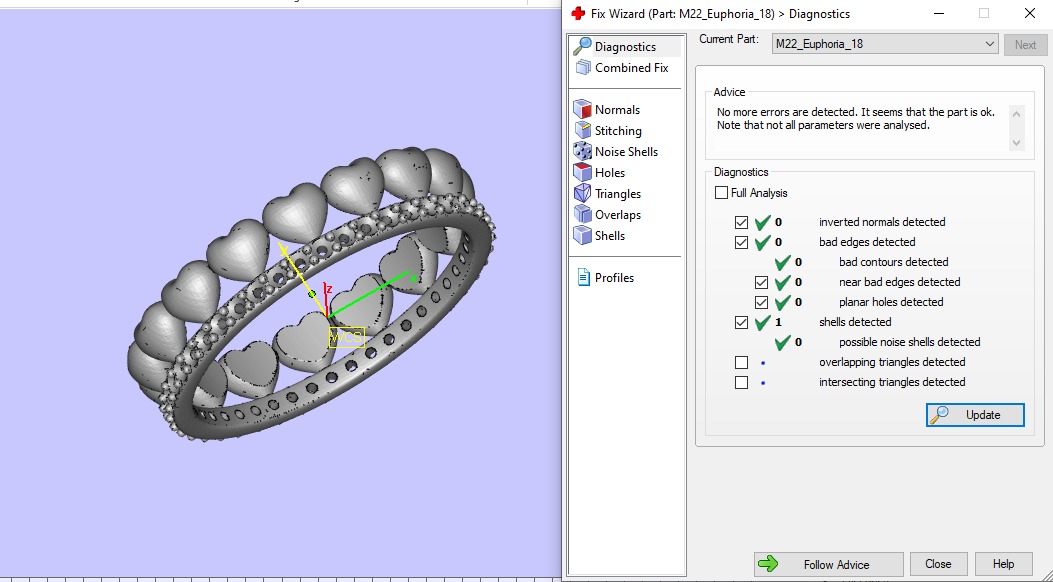 Ring Euphoria 18mm 3D print model_6