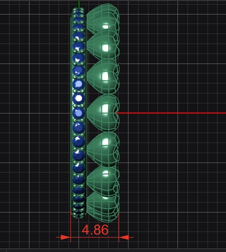 Ring Euphoria 18mm 3D print model_5