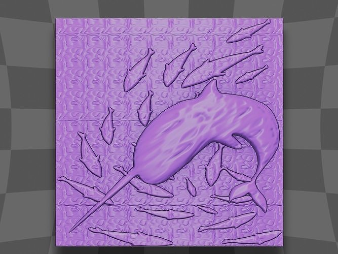The strong Narwhal for CNC 3D print model