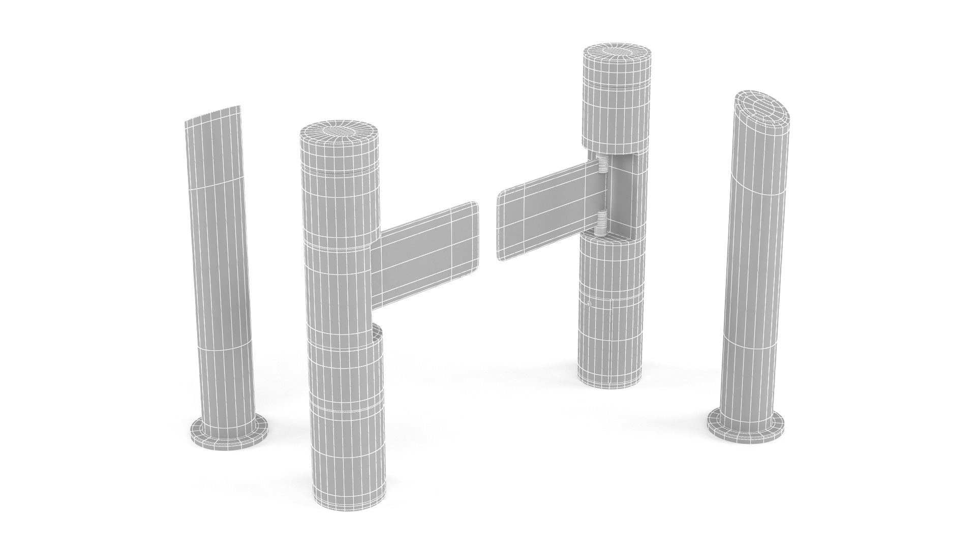 Turnstile Gate 3D model_10