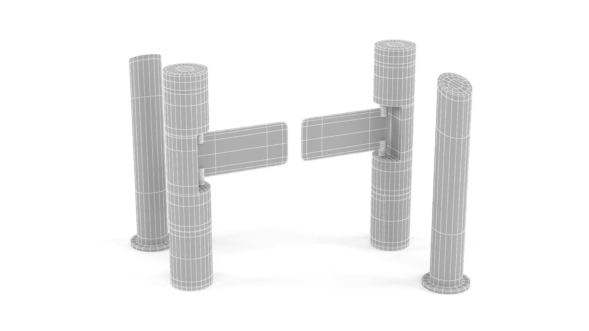 Turnstile Gate 3D model_6