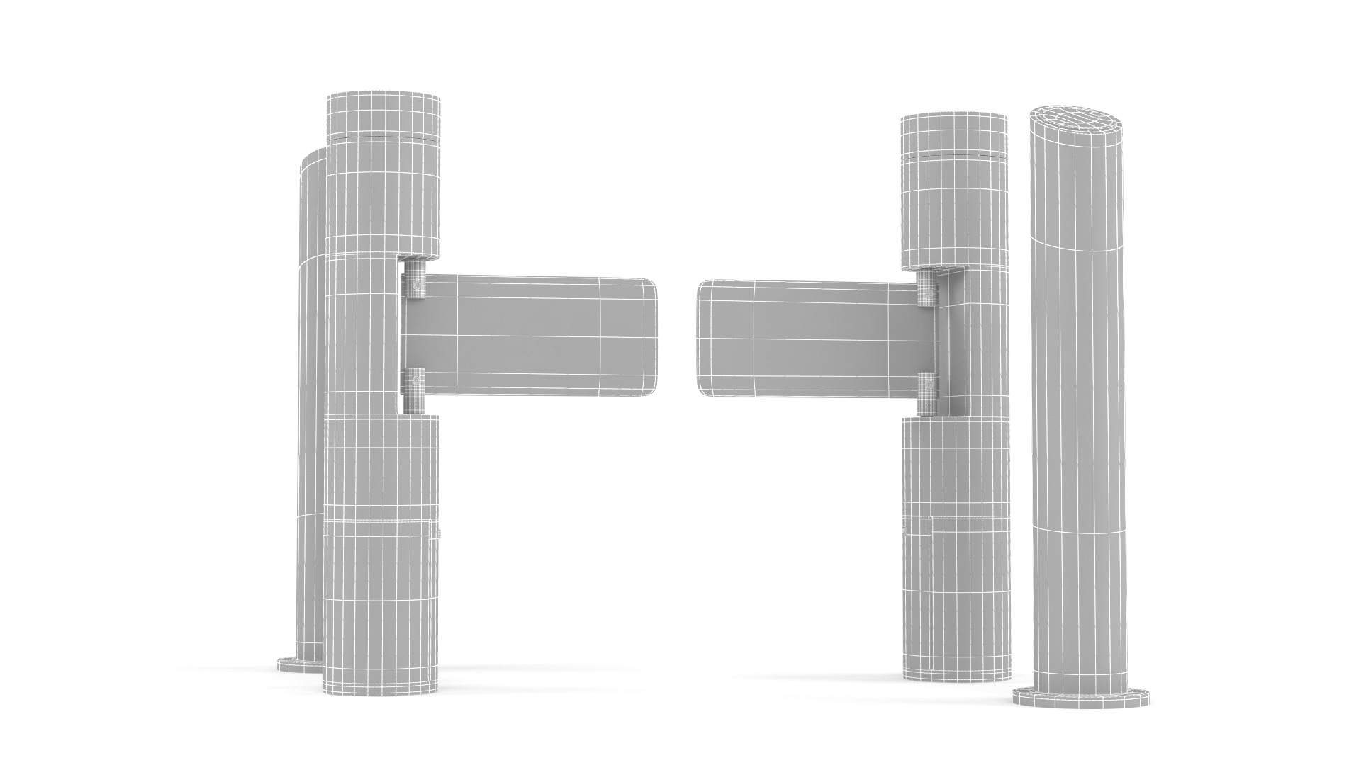 Turnstile Gate 3D model_11