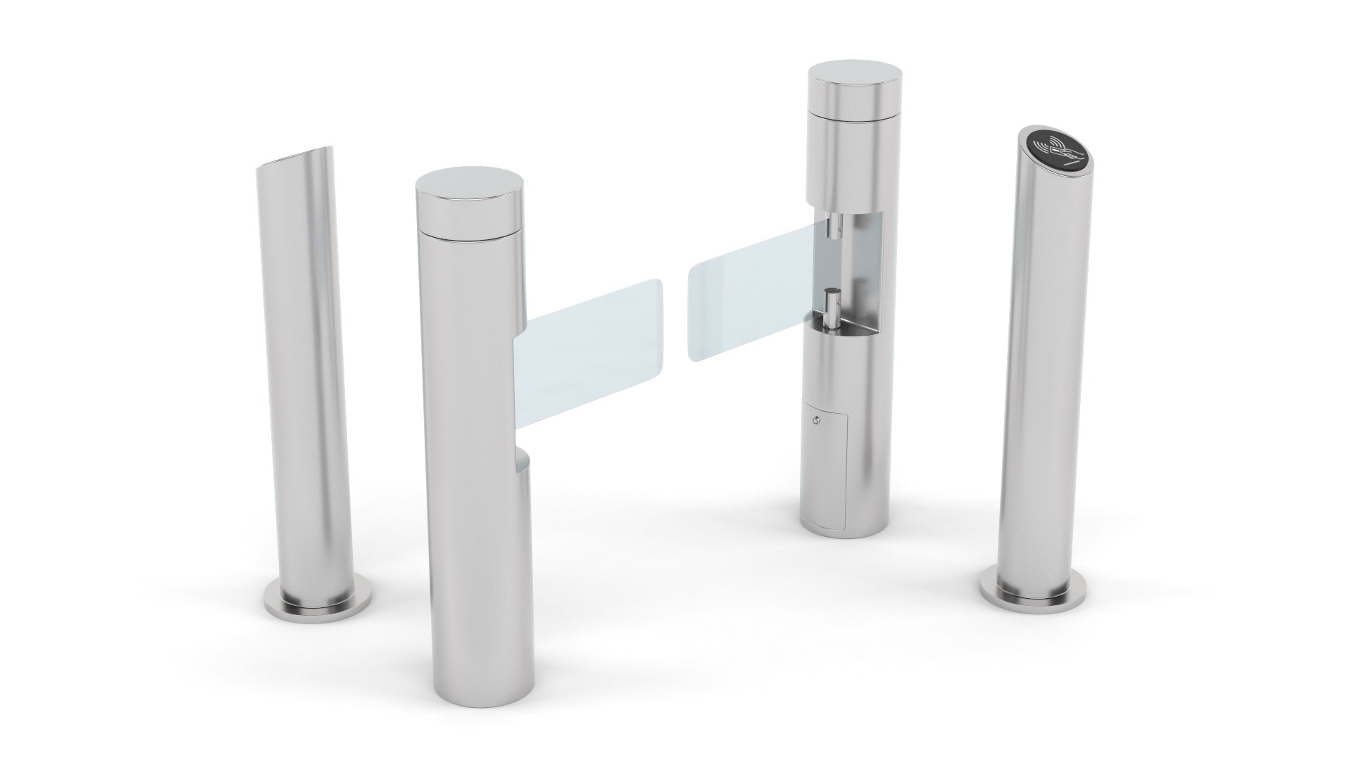 Turnstile Gate 3D model_4