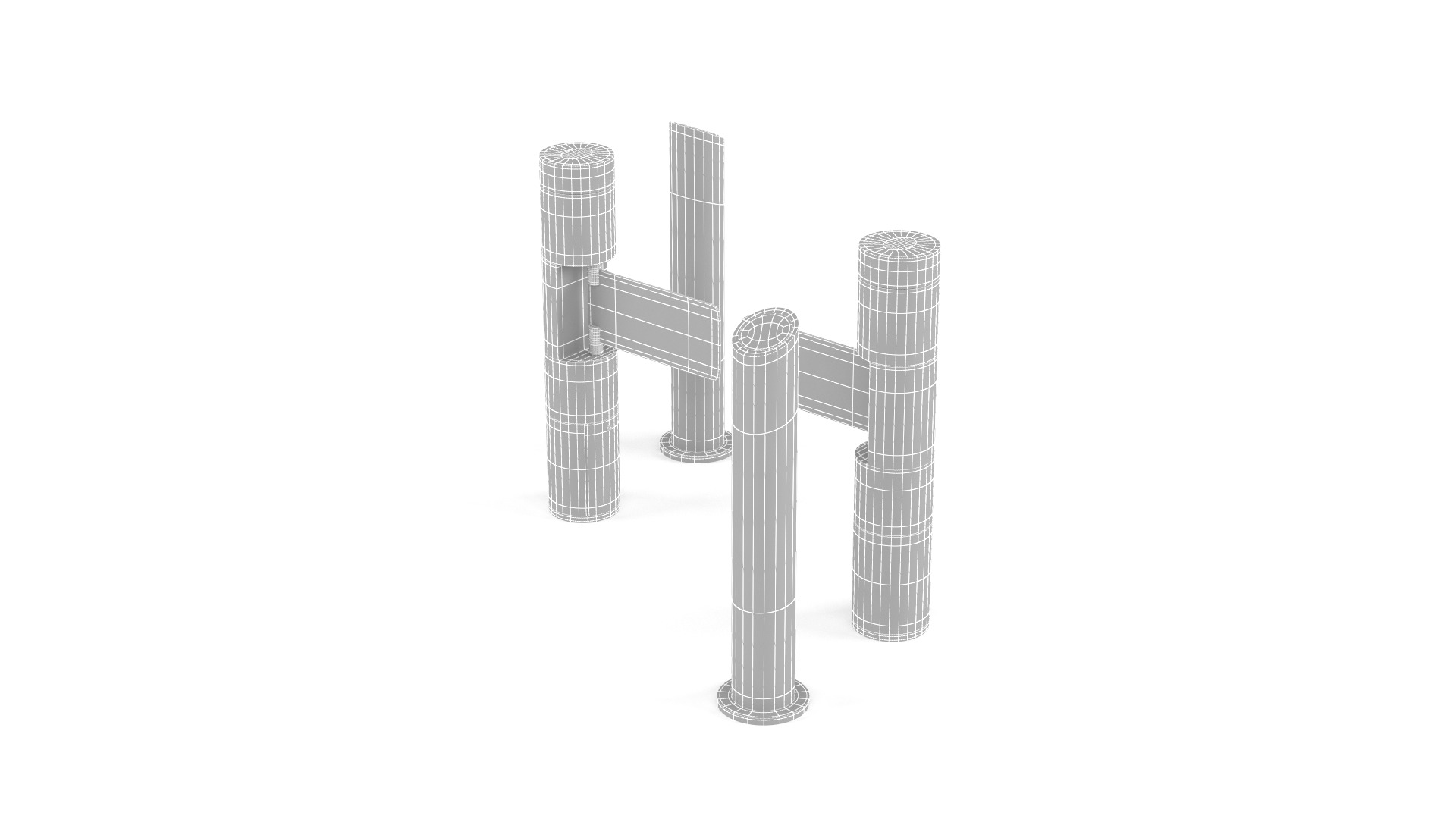 Turnstile Gate 3D model_8