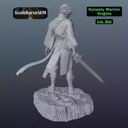 Dynasty Warrior Origins Liu Bei 3D print model