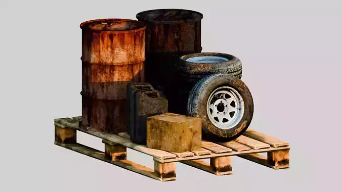 Urban Trash Abandoned Warehouse Atmosphere of Decline