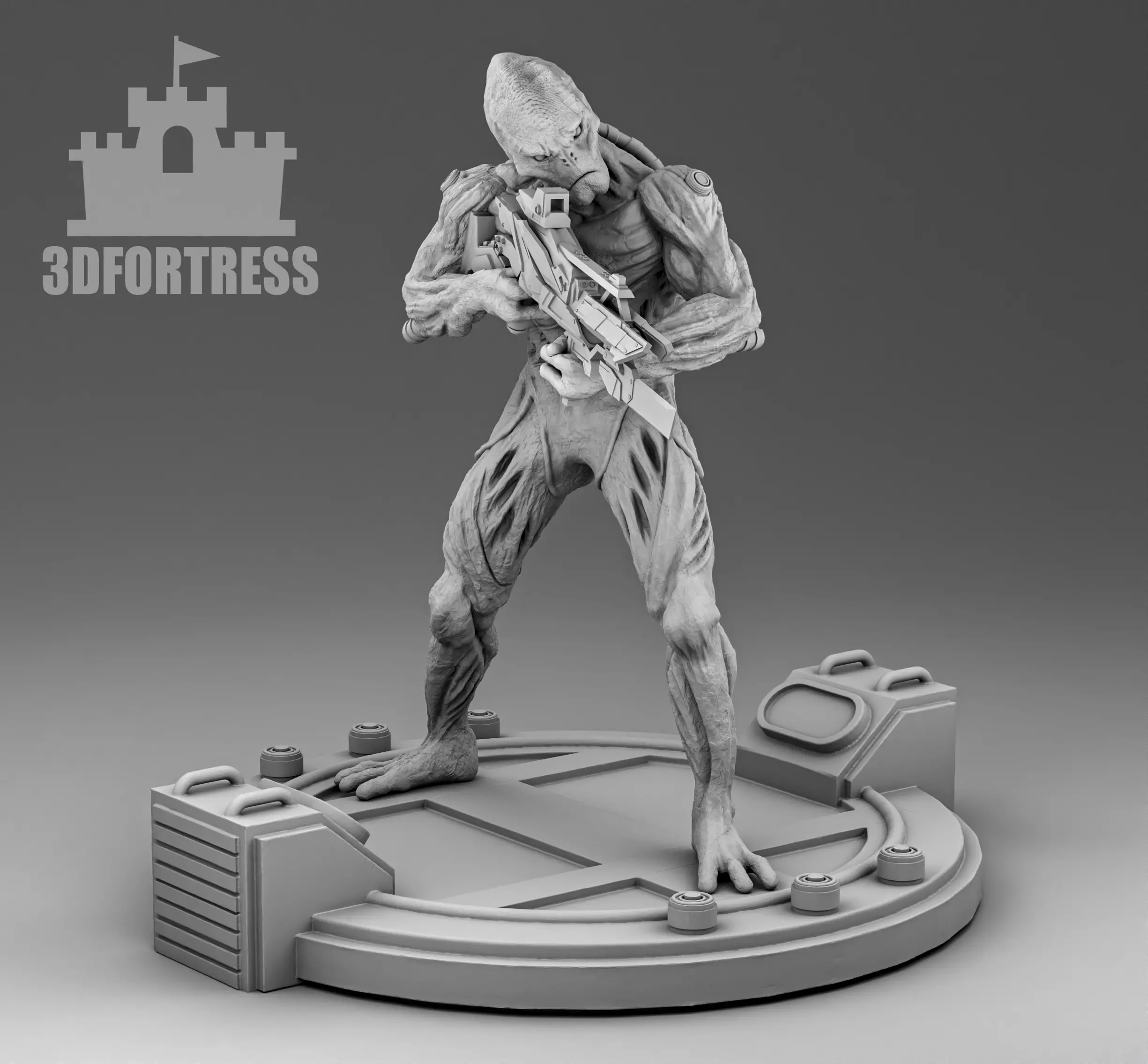 Alien Shooter 3D print model