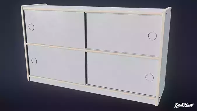 SCHOOL - School Shelves 01 - LOW POLY AND NANITE