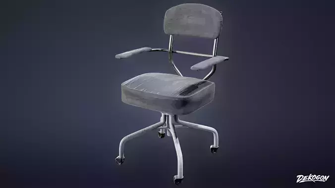SCHOOL - Teachers Chair 01 - LOW POLY AND NANITE