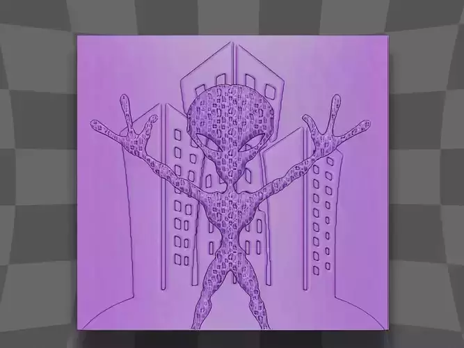 The alien go to the city content