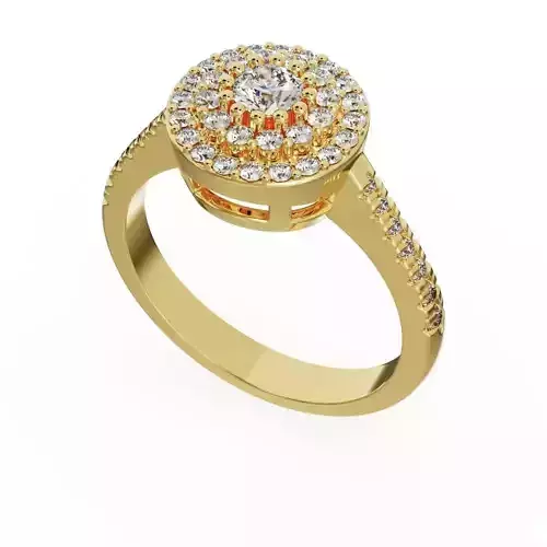 Engagement halo ring