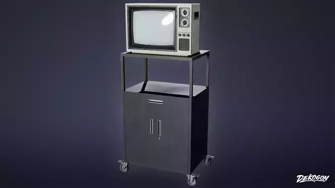 SCHOOL - TV Rolling 01 - LOW POLY AND NANITE