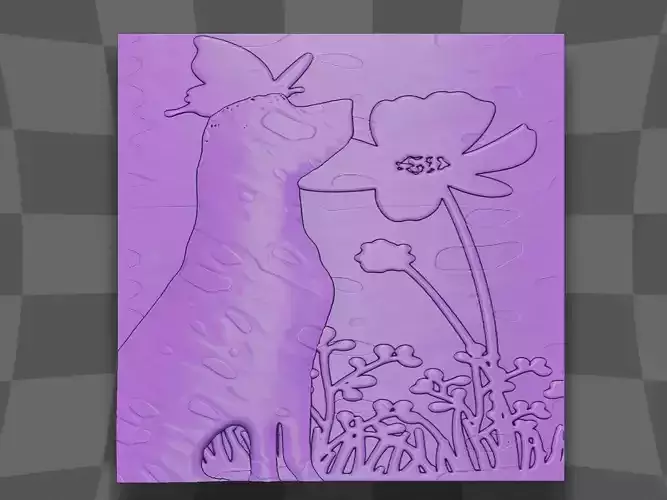 The Goldens sit in the lake design for cnc