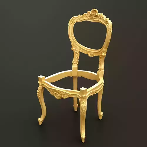Classic Baroque Style Wooden Chair Base for CNC