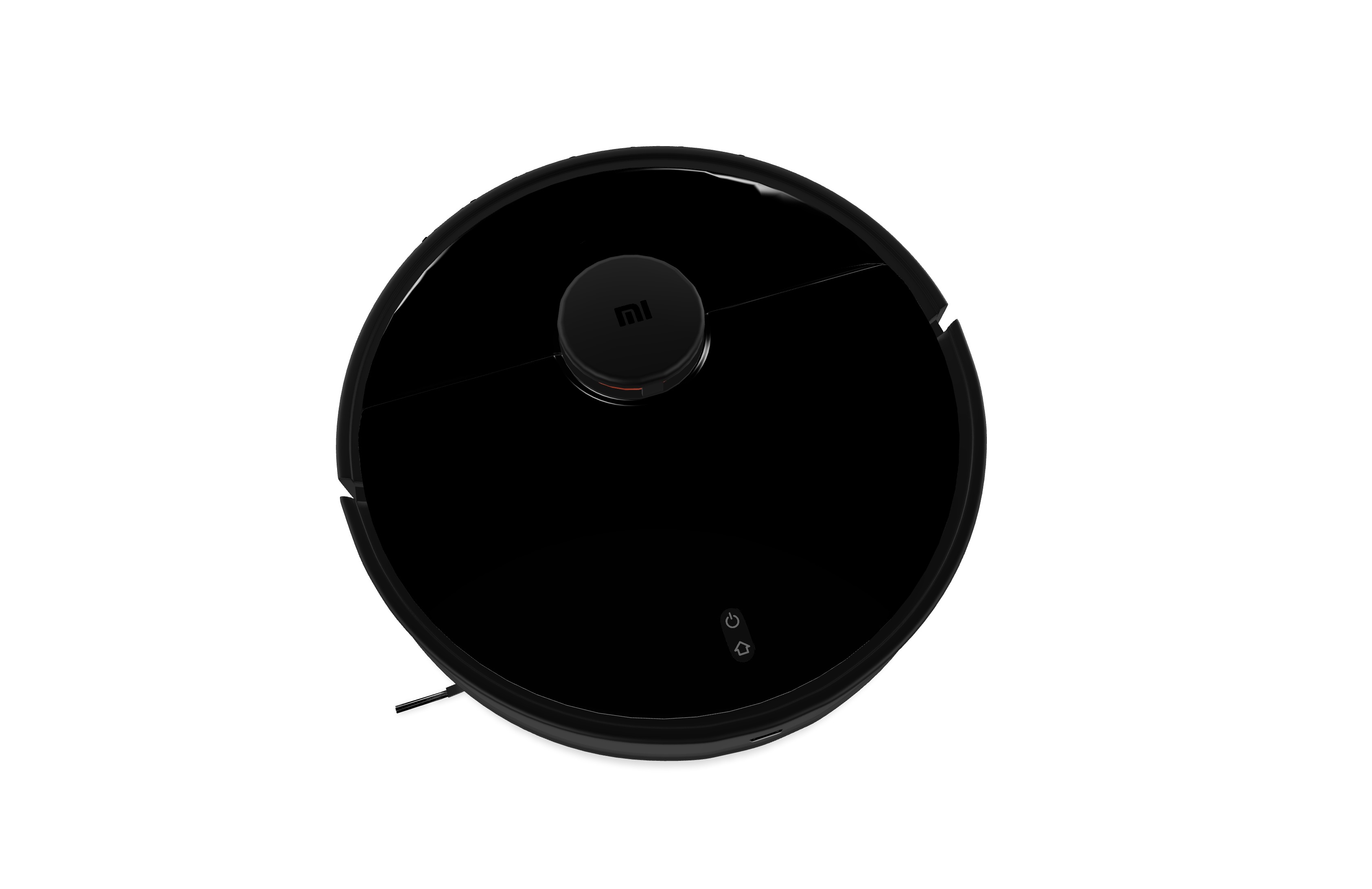 Robotic Vacuum Low-poly 3D model_2