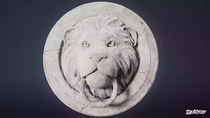 STONE SCULPTURES - Lion Sculpture 02 - LOW POLY AND NANITE
