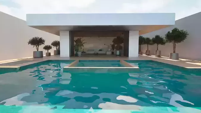 Minimalist Elegance 3D Architectural Visualization  3D model