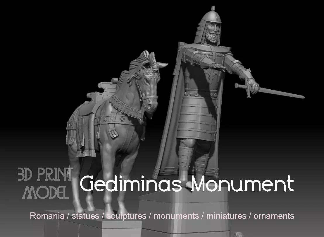 Gediminas Monument 3D print model