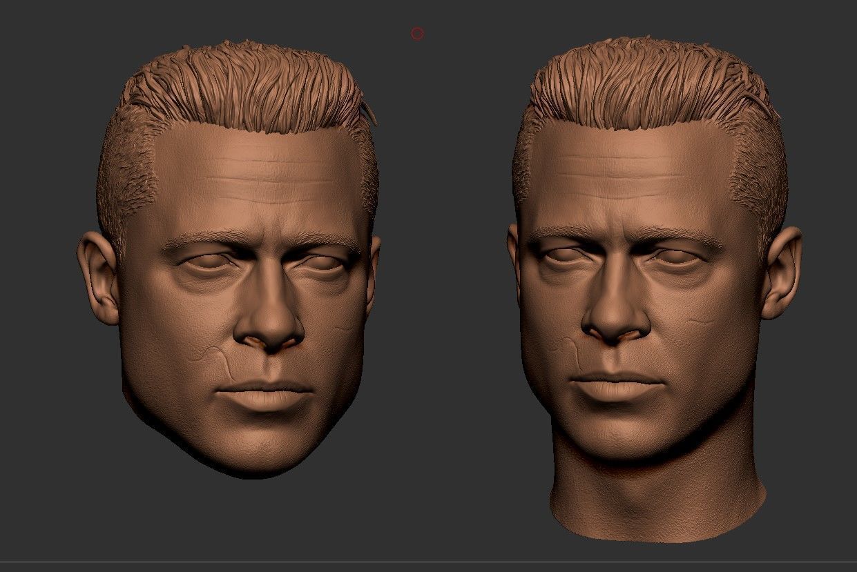 Brad Pitt - Fury Likeness 3D print model_7