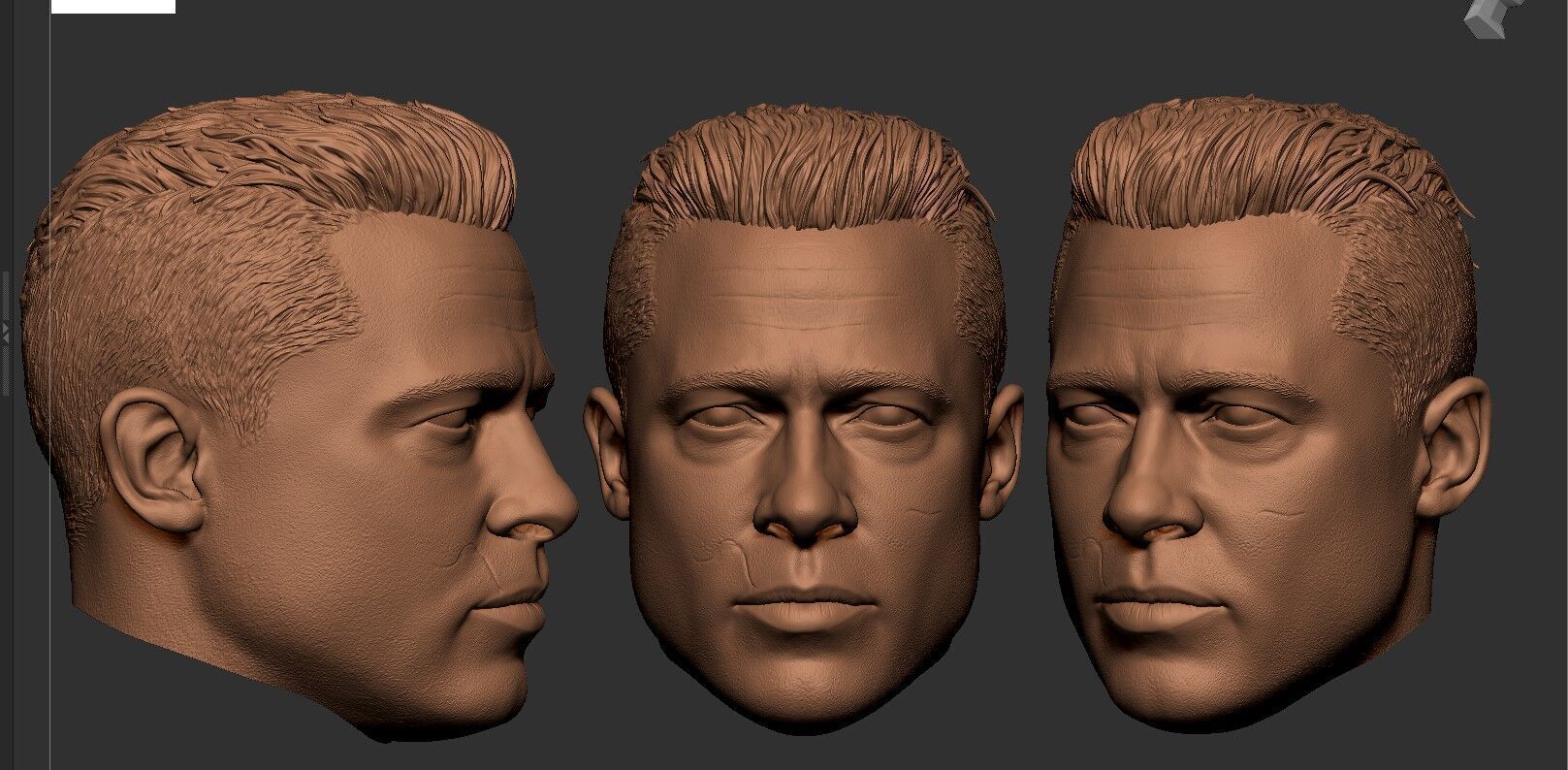 Brad Pitt - Fury Likeness 3D print model_6