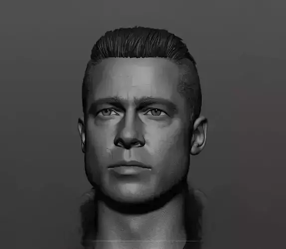 Brad Pitt - Fury Likeness 3D print model