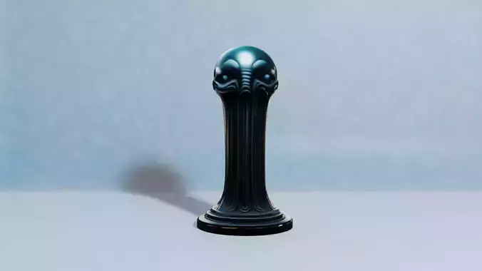 Alien Chess Set - Bishop 3D print model 3D print model