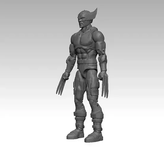 Wolverine - ARTICULATED POSEABLE ACTION FIGURE 130mm 3D print model