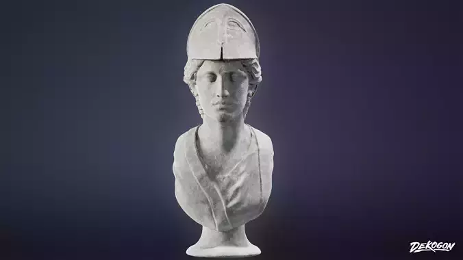 STONE SCULPTURES - Statue Bust 01 - LOW POLY AND NANITE