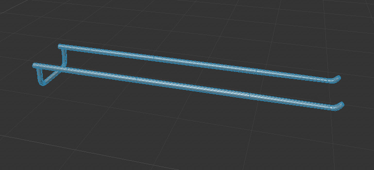 Double 4-Prong Peghook Free 3D model_2