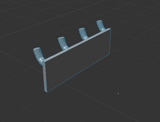 Double 4-Prong Peghook Free 3D model_4