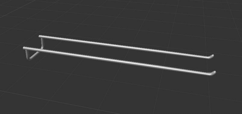 Double 4-Prong Peghook Free 3D model_3