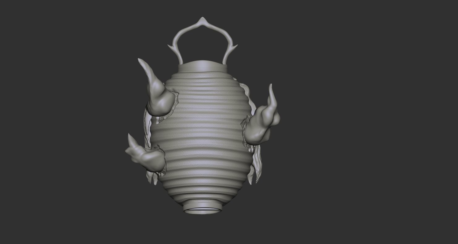 Chochin obake yokai  3D print model_6