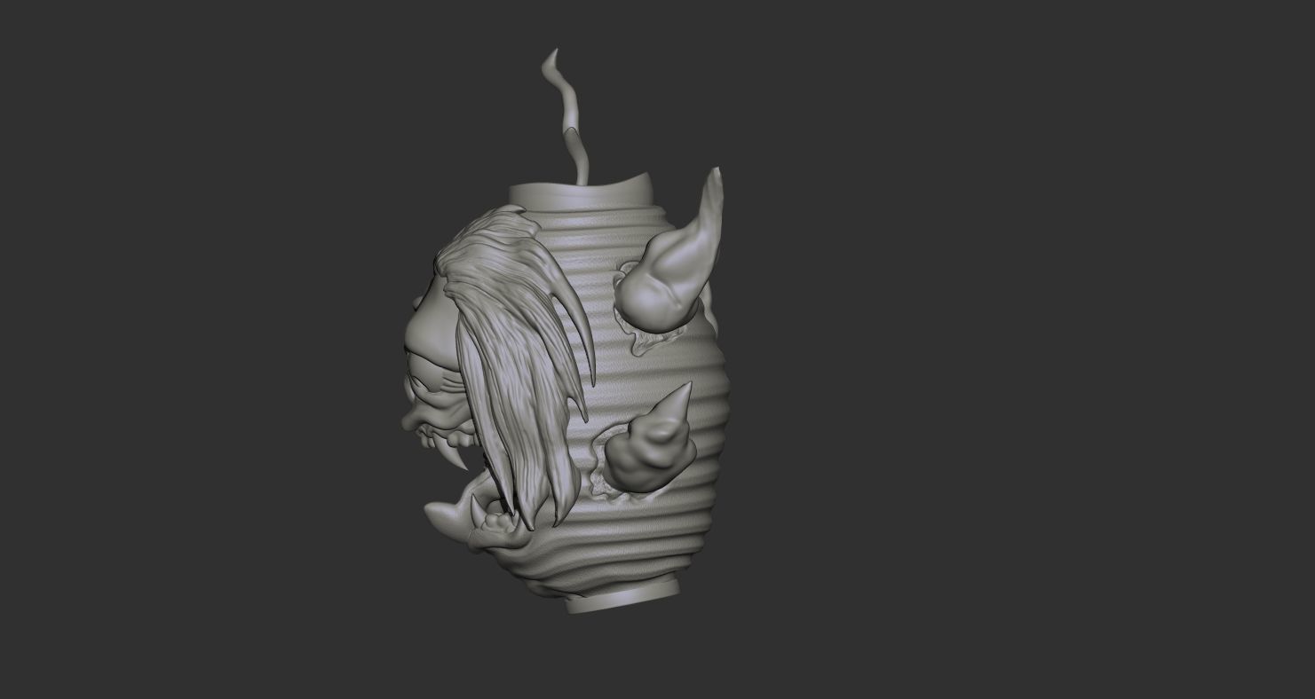 Chochin obake yokai  3D print model_7