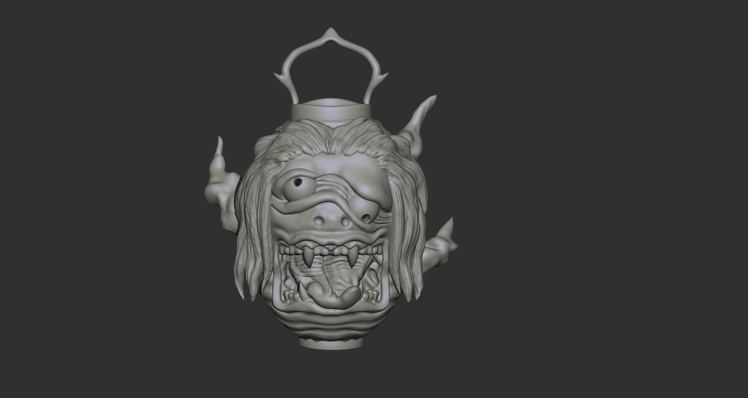 Chochin obake yokai  3D print model_3