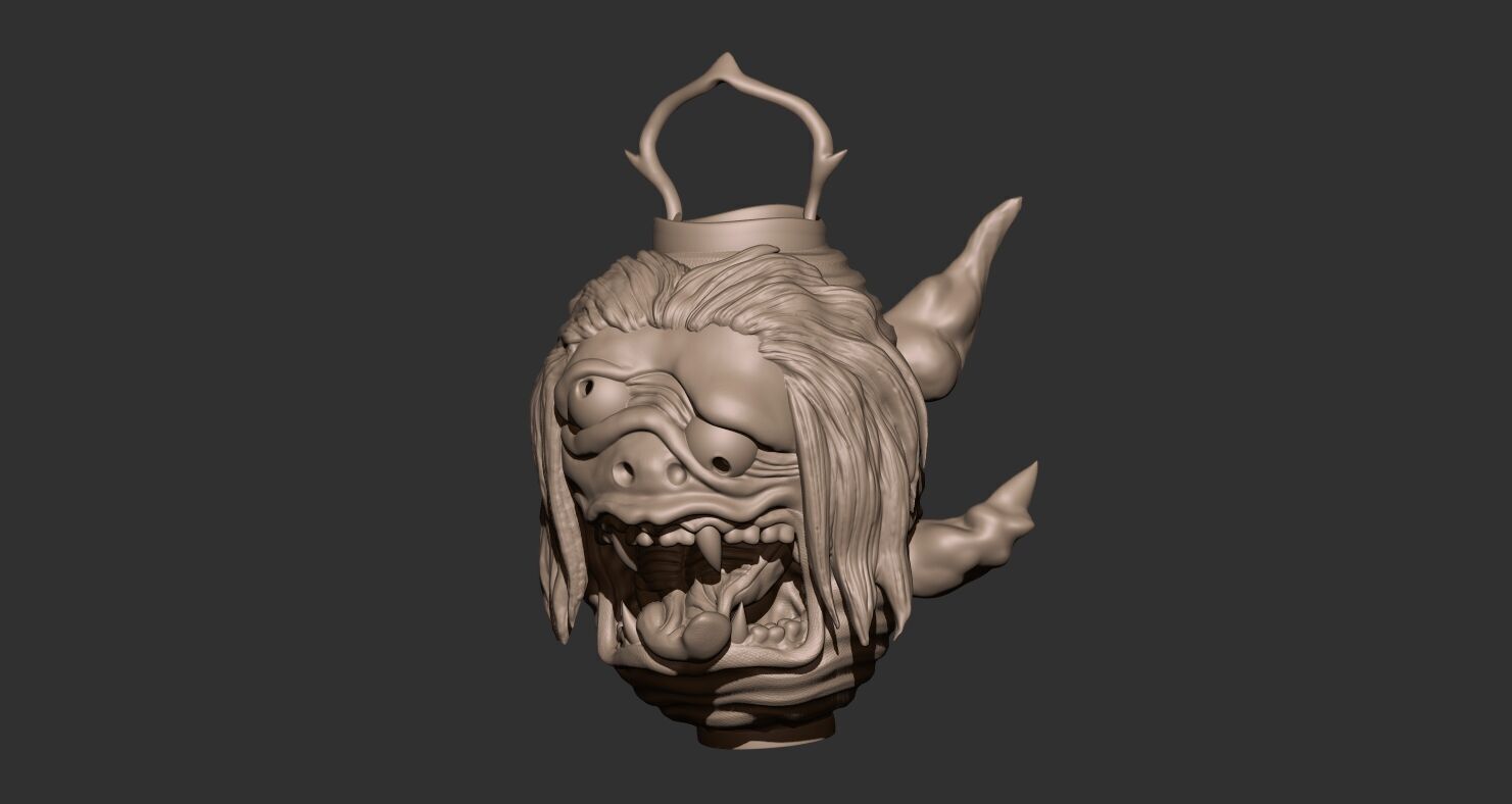 Chochin obake yokai  3D print model_4