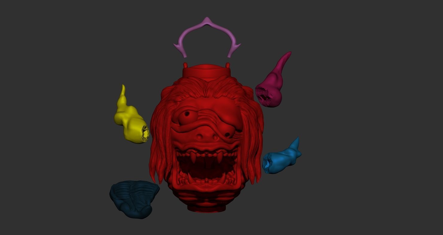 Chochin obake yokai  3D print model_2
