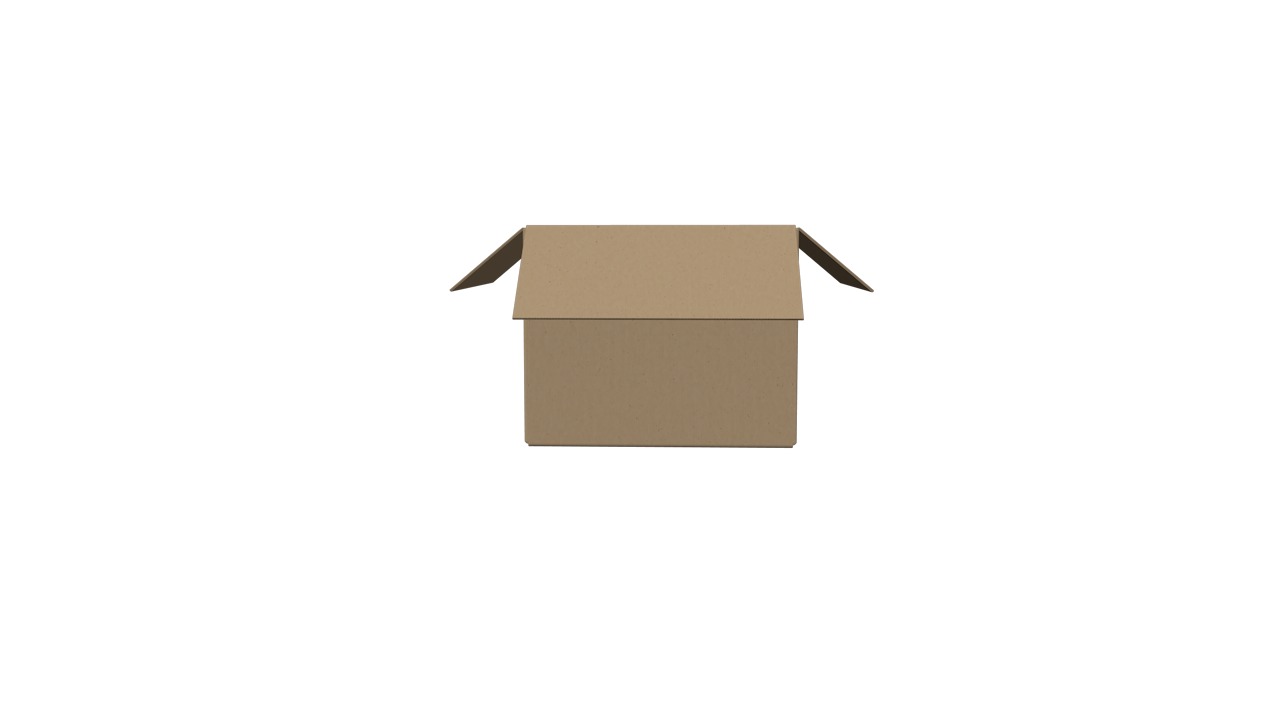 Cardboard Box Free 3D model_2
