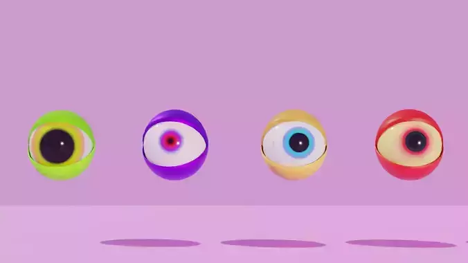 poseable Cartoon eyeball